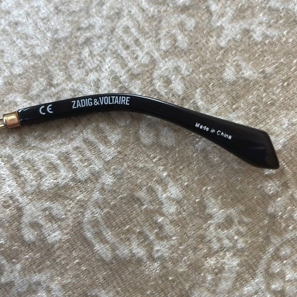 NWOT Zadig & Voltaire Full Rim Gold Tone Metal Aviator Sunglasses Gradient Lens main image 4